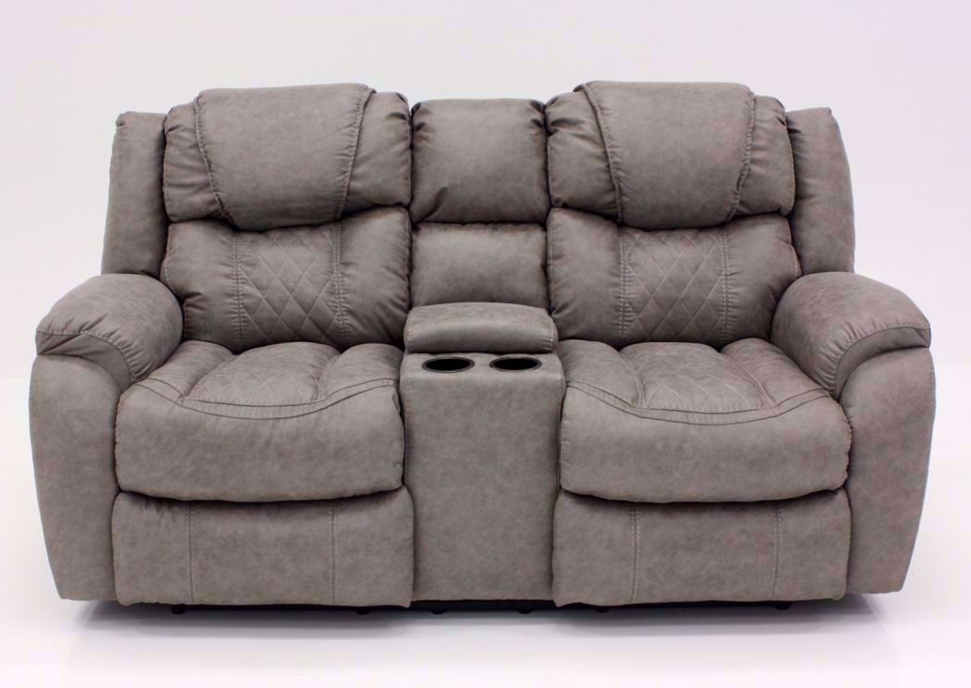 Soft Brown Daytona Reclining Loveseat, Front Facing | Home Furniture Plus Bedding