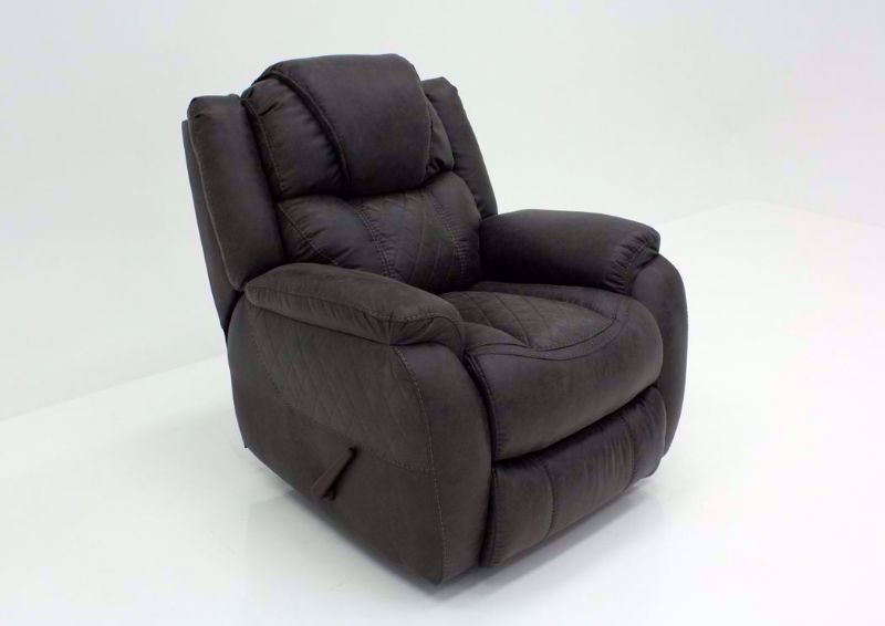 Steel Gray Daytona Recliner at an Angle | Home Furniture Plus Bedding
