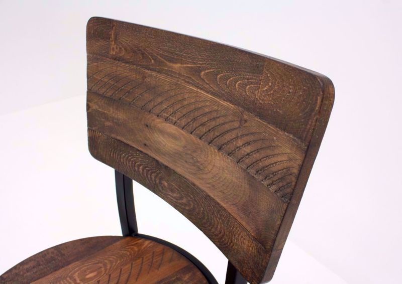 Warm Rich Brown Jennings 30 Inch Swivel Barstool Wood Seat Back | Home Furniture Plus Mattress