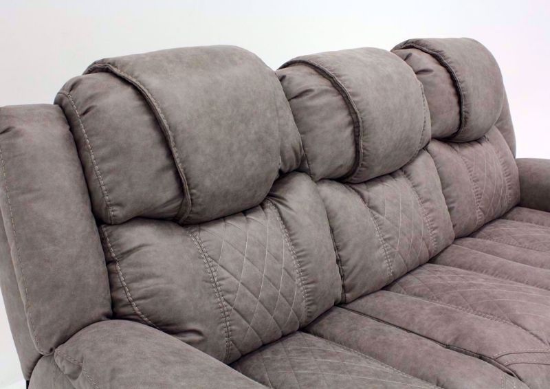 Soft Brown Daytona Reclining Sofa Showing the Seat Back Detail | Home Furniture Plus Bedding