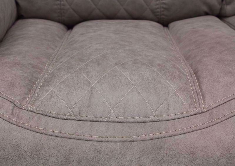 Soft Brown Daytona Reclining Sofa Showing the Contour Seat Detail | Home Furniture Plus Bedding
