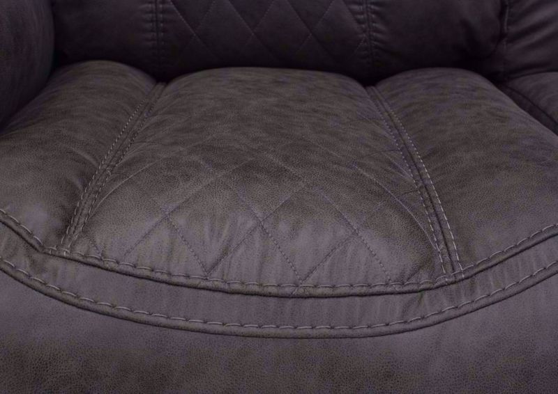 Steel Gray Daytona Reclining Sofa Console Seat Detail | Home Furniture Plus Bedding