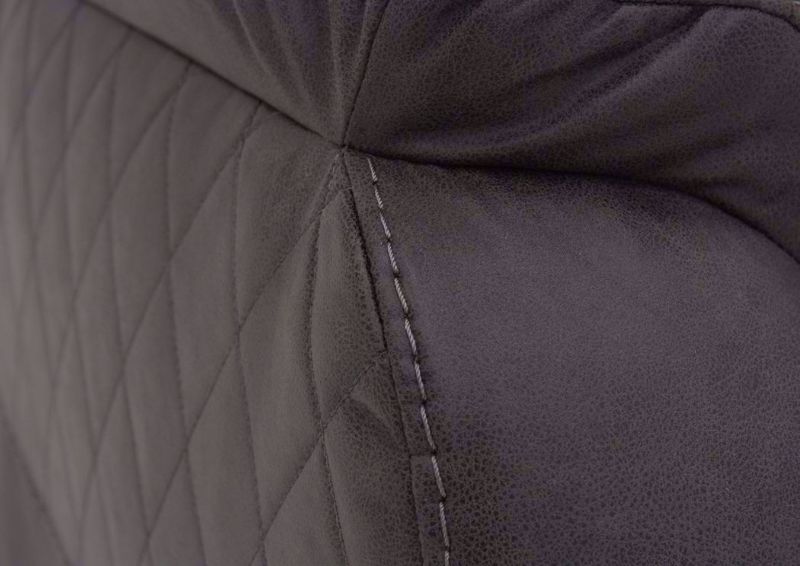 Steel Gray Daytona Reclining Sofa Upholstery Detail | Home Furniture Plus Bedding