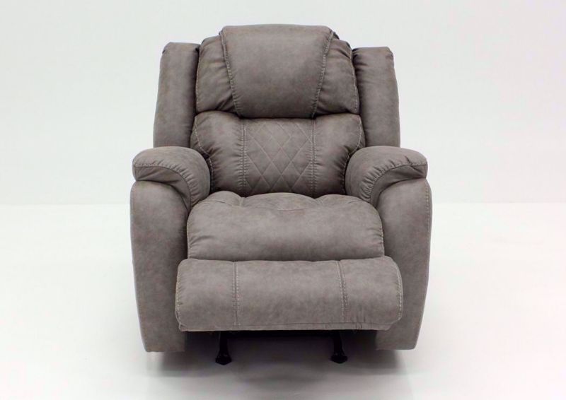 Soft Brown Daytona Recliner, Front Facing with the Chaise Open | Home Furniture Plus Bedding