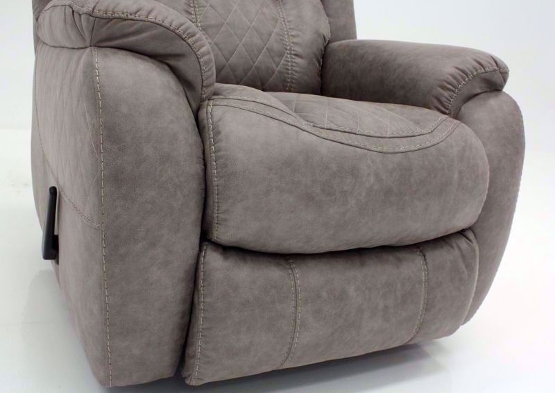 Soft Brown Daytona Recliner Showing the Chaise Closed | Home Furniture Plus Bedding