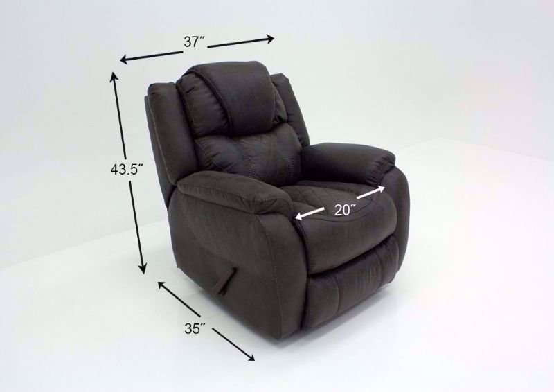 Steel Gray Daytona Recliner Dimensions | Home Furniture Plus Bedding