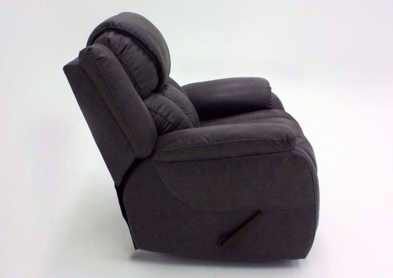 Steel Gray Daytona Recliner, Side View | Home Furniture Plus Bedding