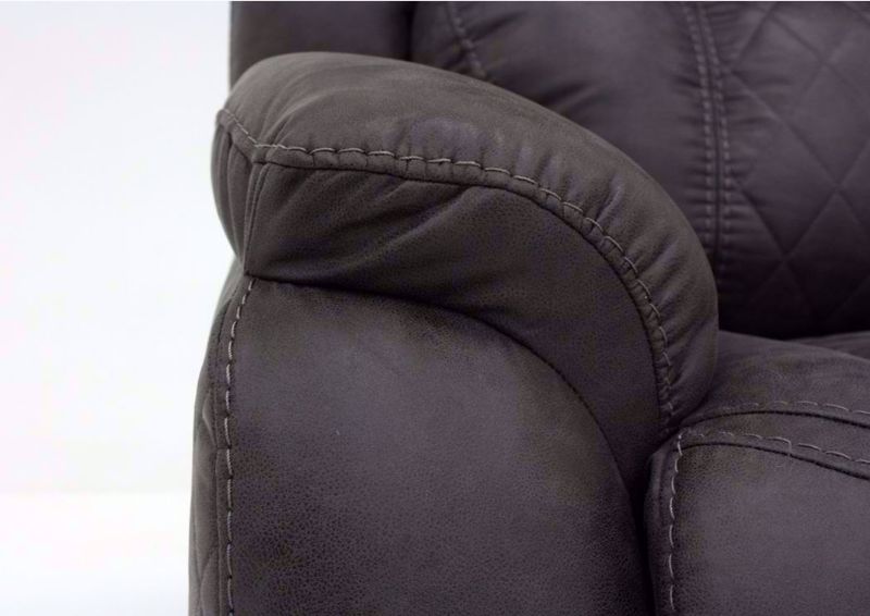 Steel Gray Daytona Recliner Pillow Arm Detail | Home Furniture Plus Bedding