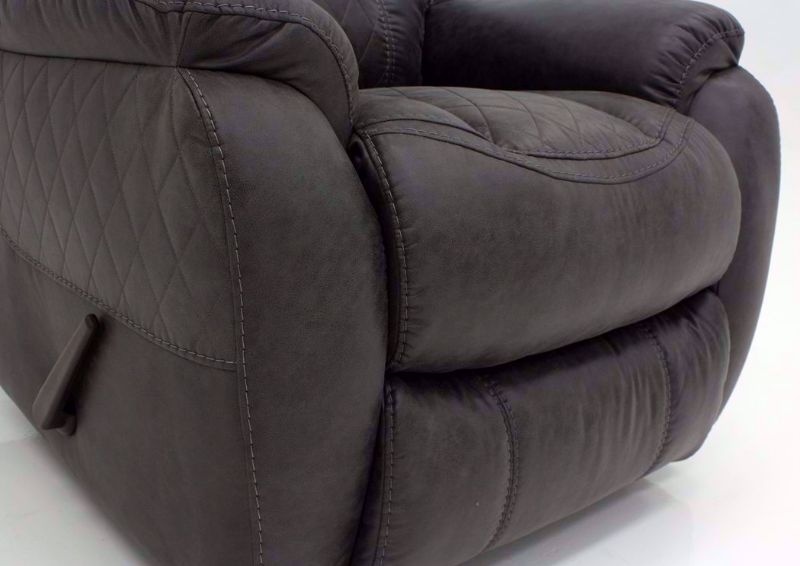 Steel Gray Daytona Recliner with the Chaise Closed | Home Furniture Plus Bedding