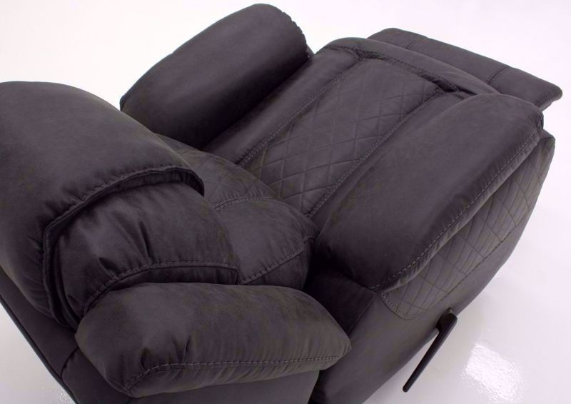 Steel Gray Daytona Recliner with the Chaise Open | Home Furniture Plus Bedding
