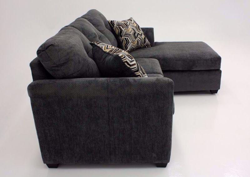 Kelly Sofa Chaise, Gray, Side View 2, Chaise Right | Home Furniture Plus Bedding