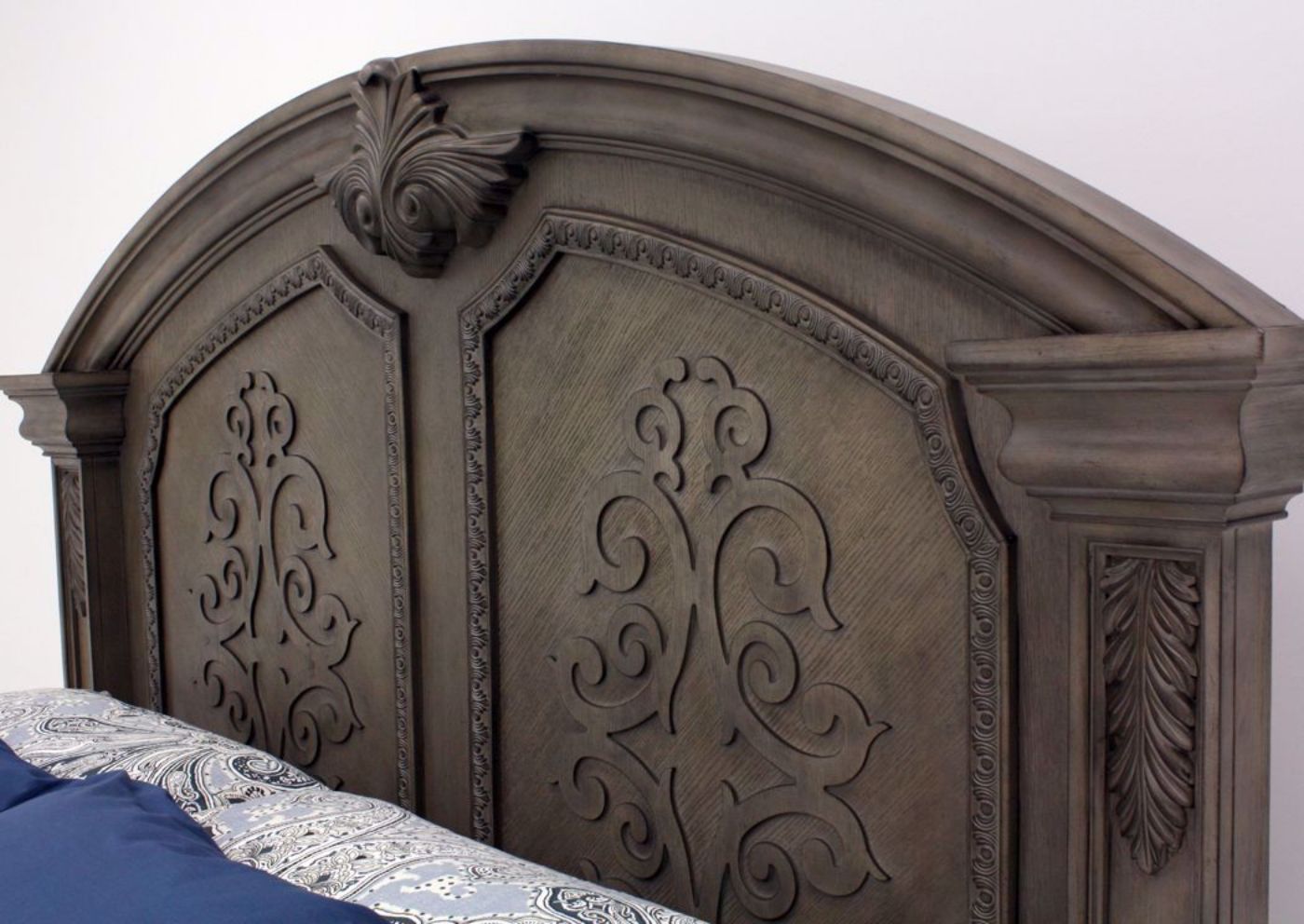 Maria Queen Size Storage Bed, Angle, Headboard | Home Furniture Plus Bedding, Angle