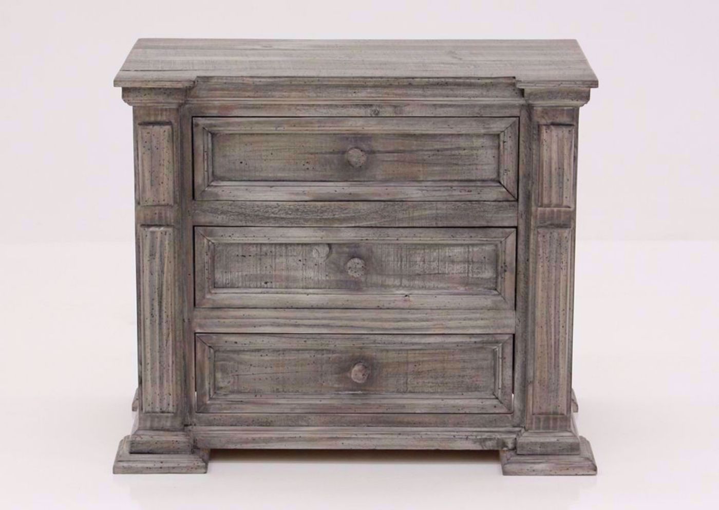 Weathered Gray Maverick Nightstand Facing Front | Home Furniture Plus Mattress