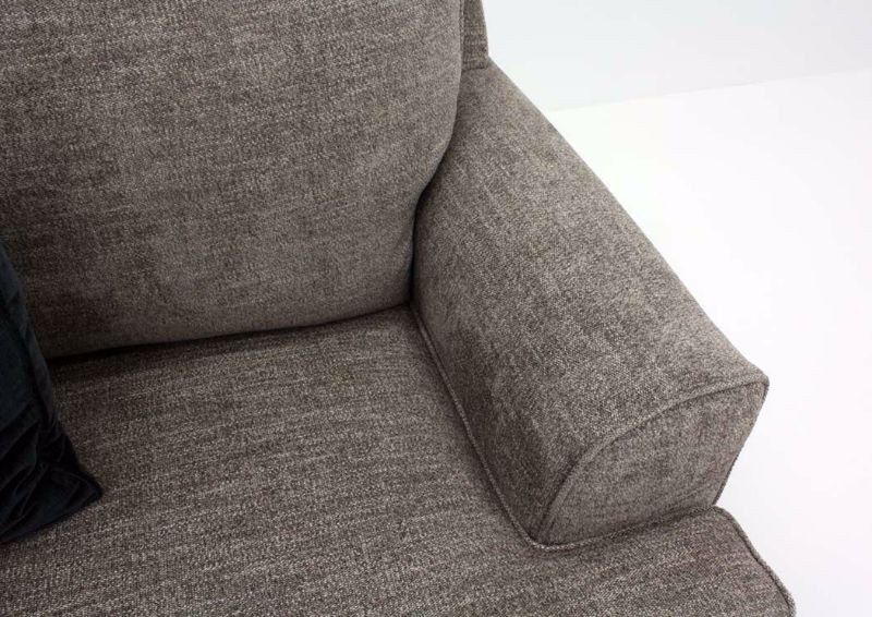 Arm Details on the Brown Bovarian Sectional Sofa - Left Facing by Ashley Furniture | Home Furniture Plus Bedding