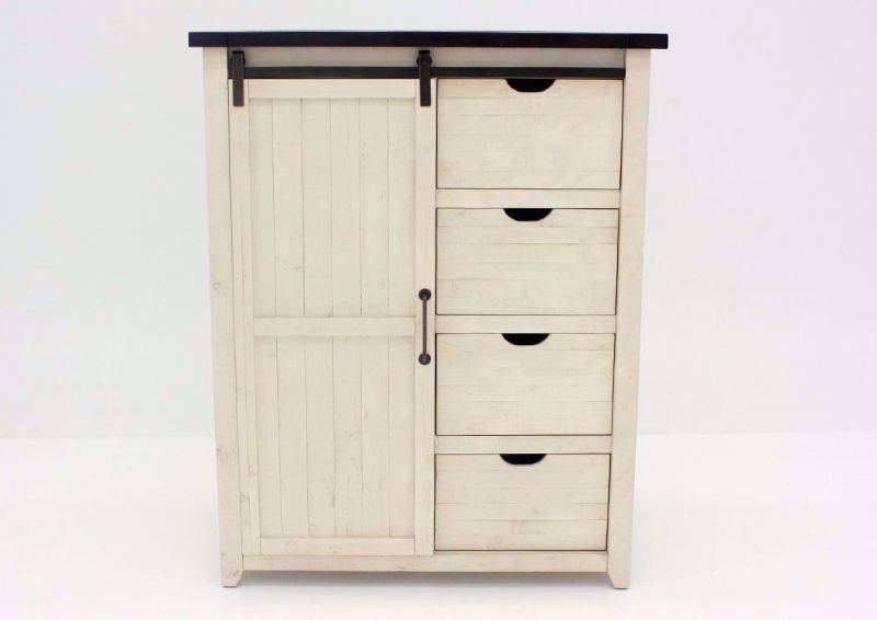Antique White Madison County Chest of Drawers Facing Front | Home Furniture Plus Bedding
