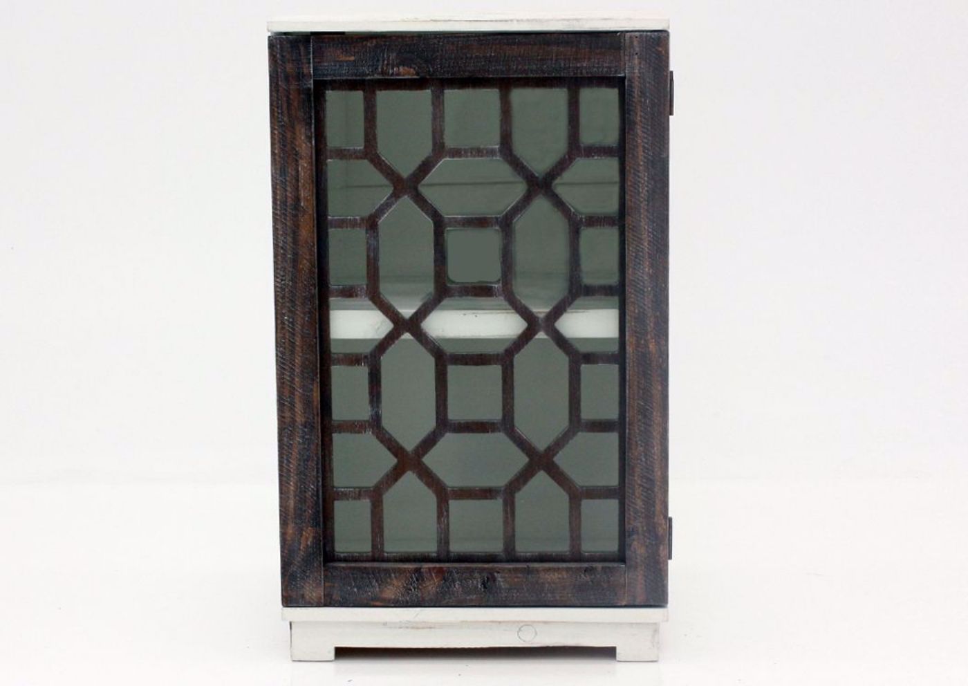 Chisum Accent Cabinet, Ash and White, Front Facing  | Home Furniture Plus Bedding