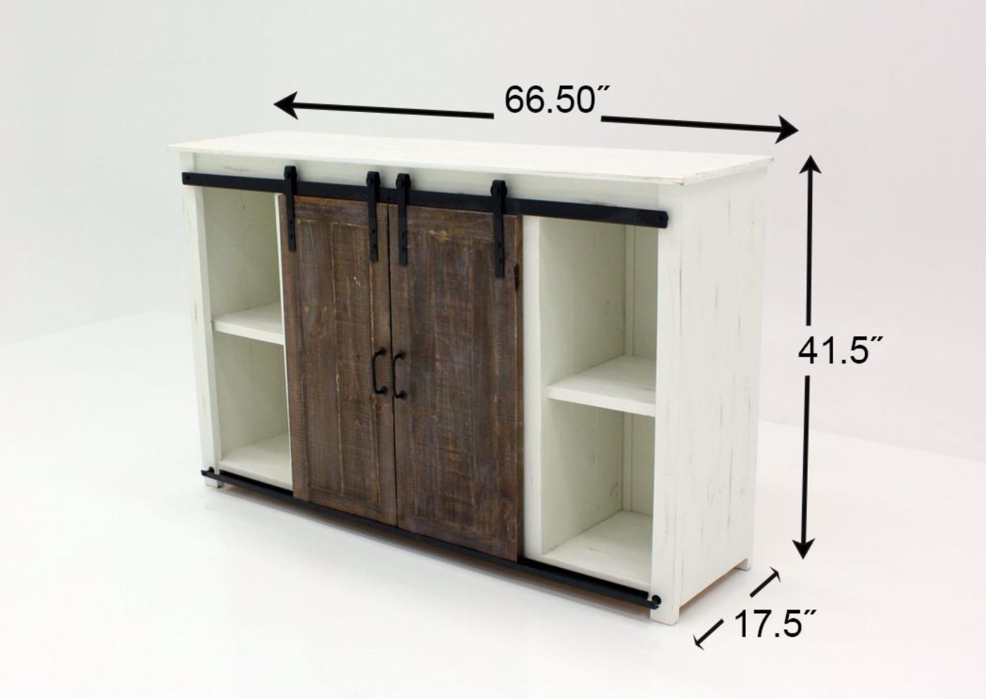 Maverick TV Stand by Vintage, Ash and White, Dimensions| Home Furniture Plus Bedding