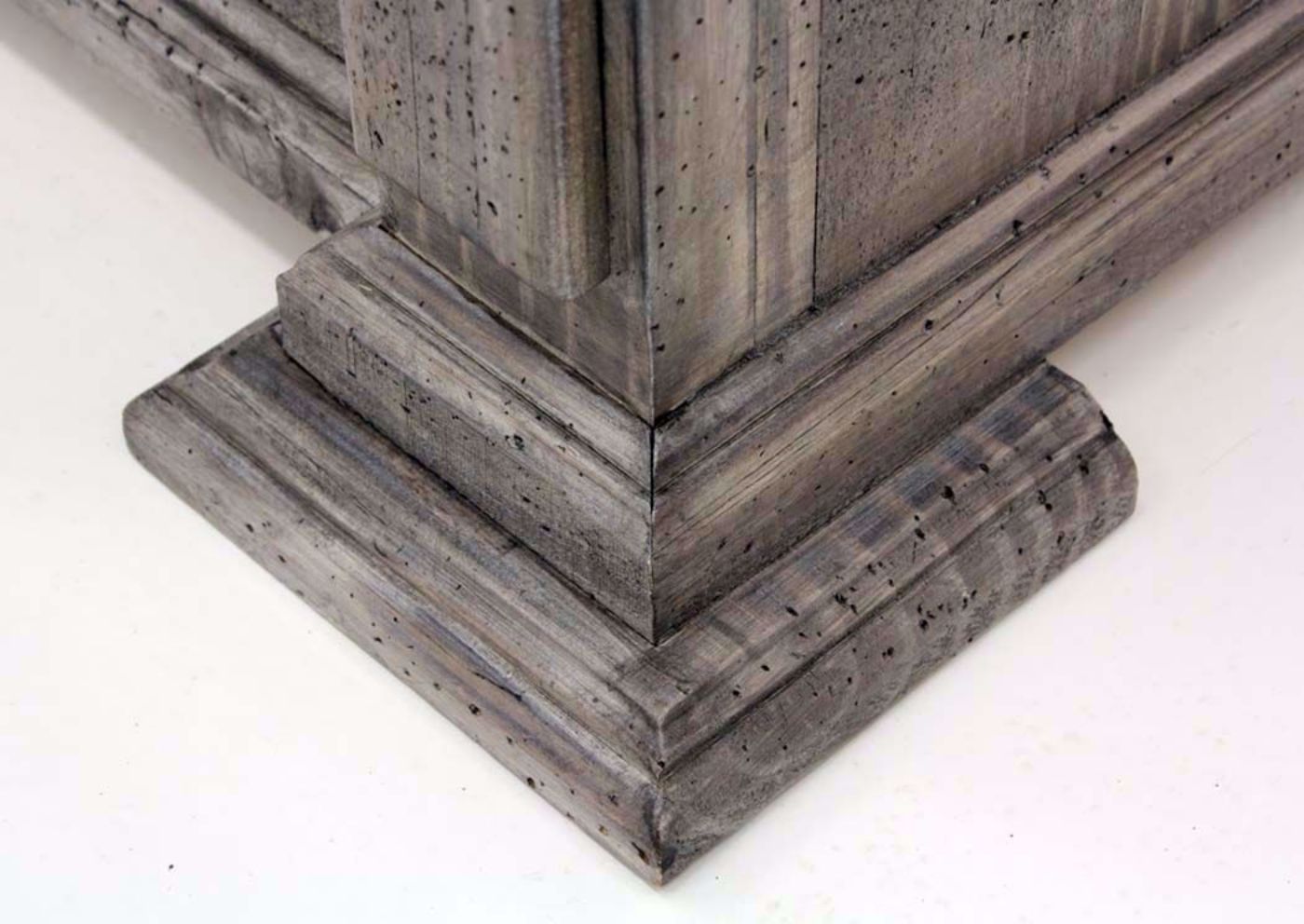 Weathered Gray Maverick King Size Bed Showing the Foot Detail | Home Furniture Plus Bedding