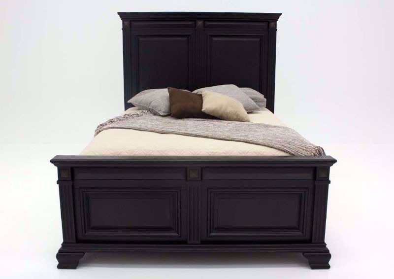 Distressed Black Passages Queen Bed Facing Front | Home Furniture Plus Mattress