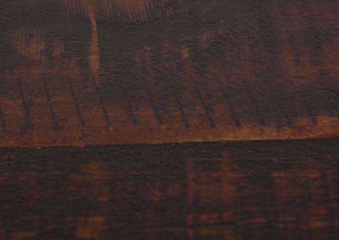 Rustic Dark Brown Ladder Bookcase Wood Finish Detail | Home Furniture Plus Bedding