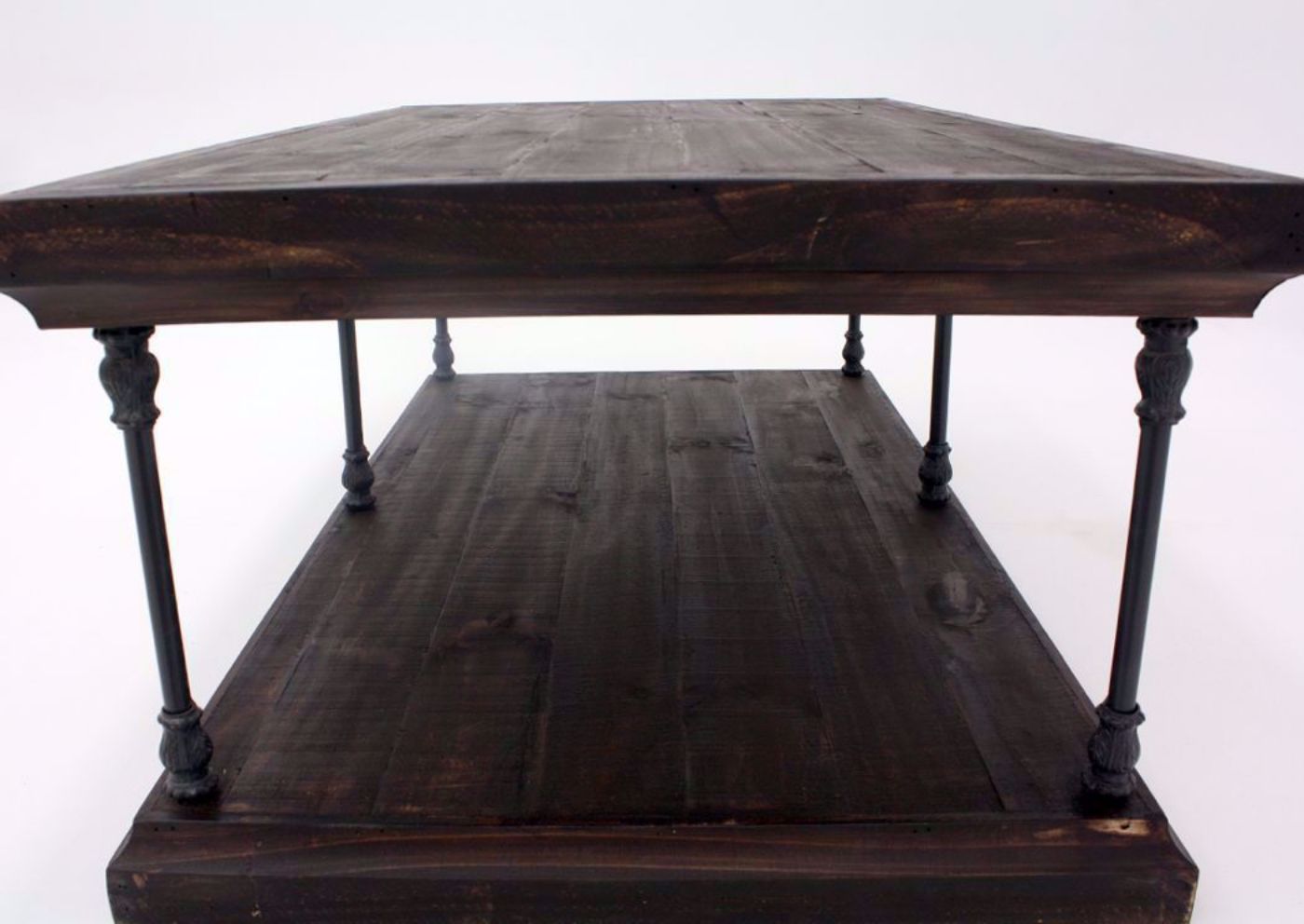 Dark Brown Oliver Coffee Table Side View | Home Furniture Plus Mattress