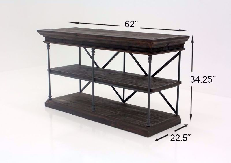 Dark Brown Oliver Small Bookcase Dimensions | Home Furniture Plus Mattress