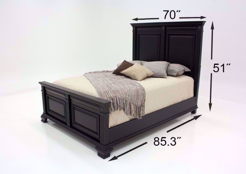 Distressed Black Passages Queen Bed Dimensions | Home Furniture Plus Mattress