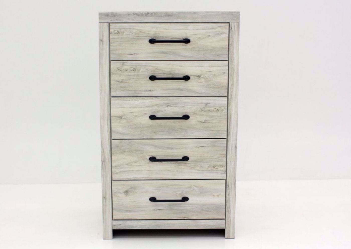 Rustic White Cambeck Chest of Drawers by Ashley Furniture, Front Facing | Home Furniture Plus Mattress