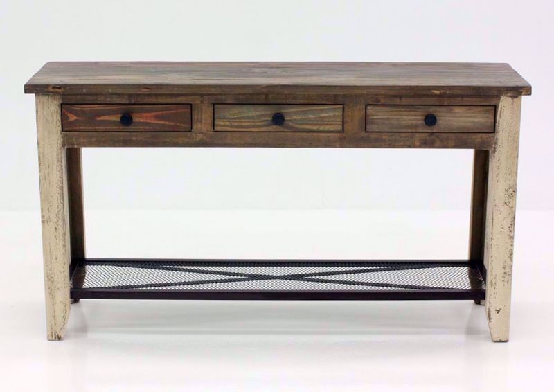 Rustic Multi-Colored Amarillo Sofa Table, Front Facing | Home Furniture Plus Mattress