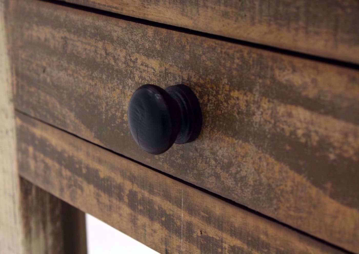 Rustic Multi-Colored Amarillo End Table Drawer Knob Detail | Home Furniture Plus Mattress