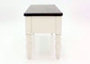 Ivory White Joanna Storage Bench Side View | Home Furniture Plus Bedding