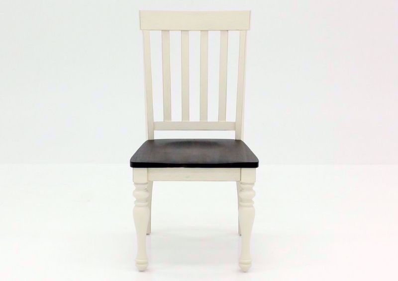 Ivory White Joanna Side Chair Facing Front | Home Furniture Plus Mattress