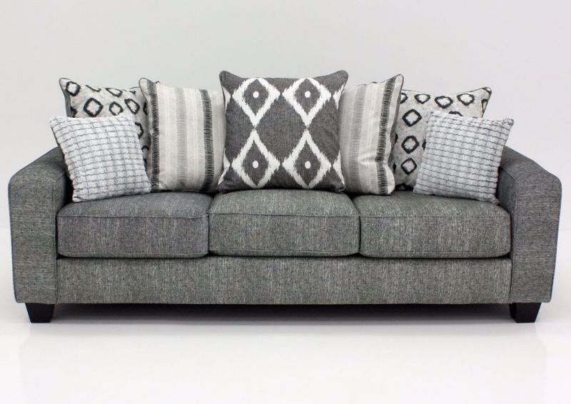 Stonewash Sofa, Gray, Front Facing | Home Furniture Plus Mattress
