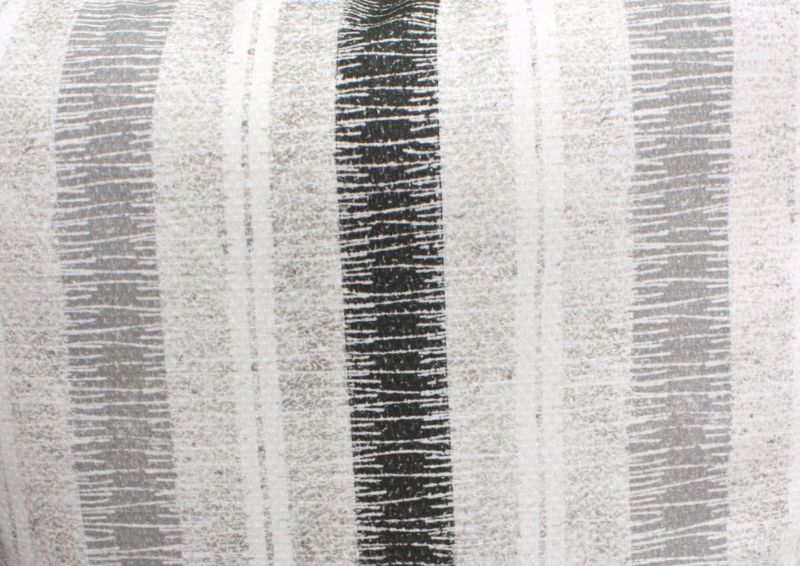 Stonewash Sofa, Gray, Gray Vertical Stripe Accent Pillow Detail | Home Furniture Plus Mattress