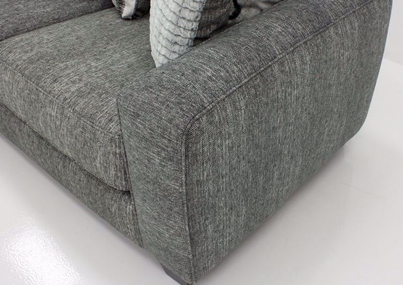 Stonewash Sofa, Gray, Arm Detail | Home Furniture Plus Mattress