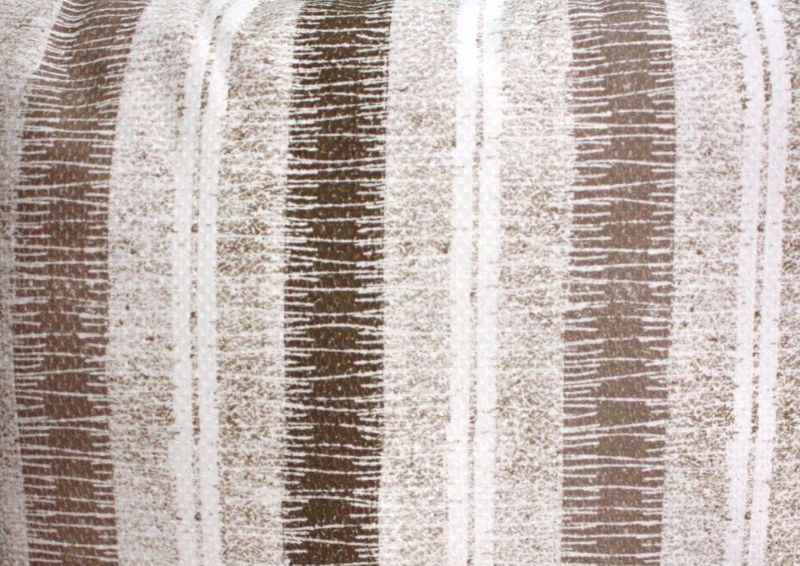 Stonewash Sectional Sofa, Tan, Brown Stripe Accent Pillow Detail | Home Furniture Plus Mattress