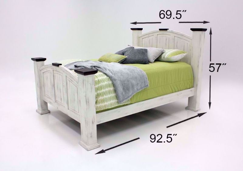 White Mansion Queen Bed Dimensions | Home Furniture Plus Mattress