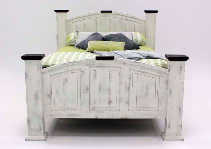 White Mansion Queen Bed, Front Facing | Home Furniture Plus Mattress