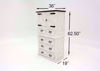 Rustic White Mansion Door Chest of Drawers Dimensions | Home Furniture Plus Mattress
