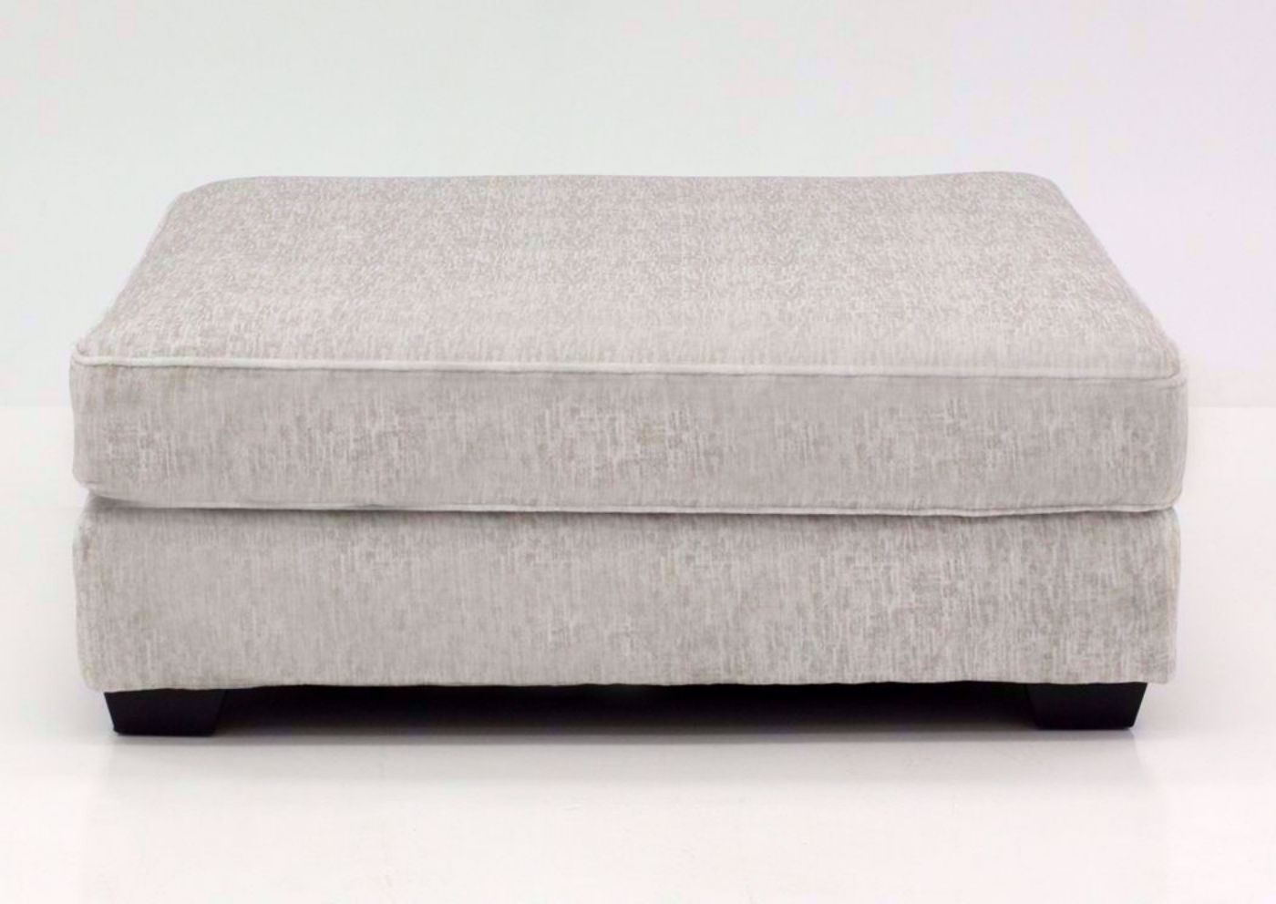 Off White Rawcliffe Accent Ottoman by Ashley Furniture, Front Facing | Home Furniture Plus Mattress