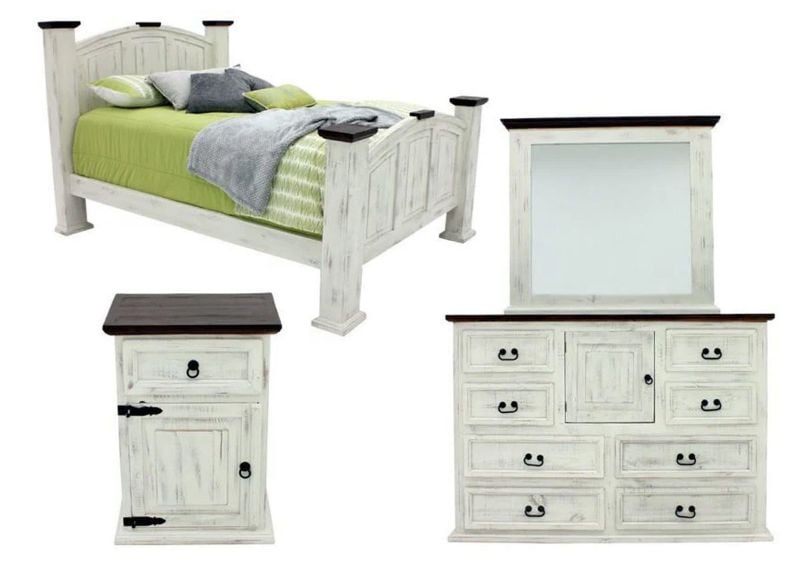 Picture of Mansion Queen Size Bedroom Set - White