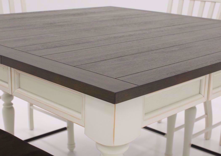 Joanna Counter Height Dining Table Set White TwoTone