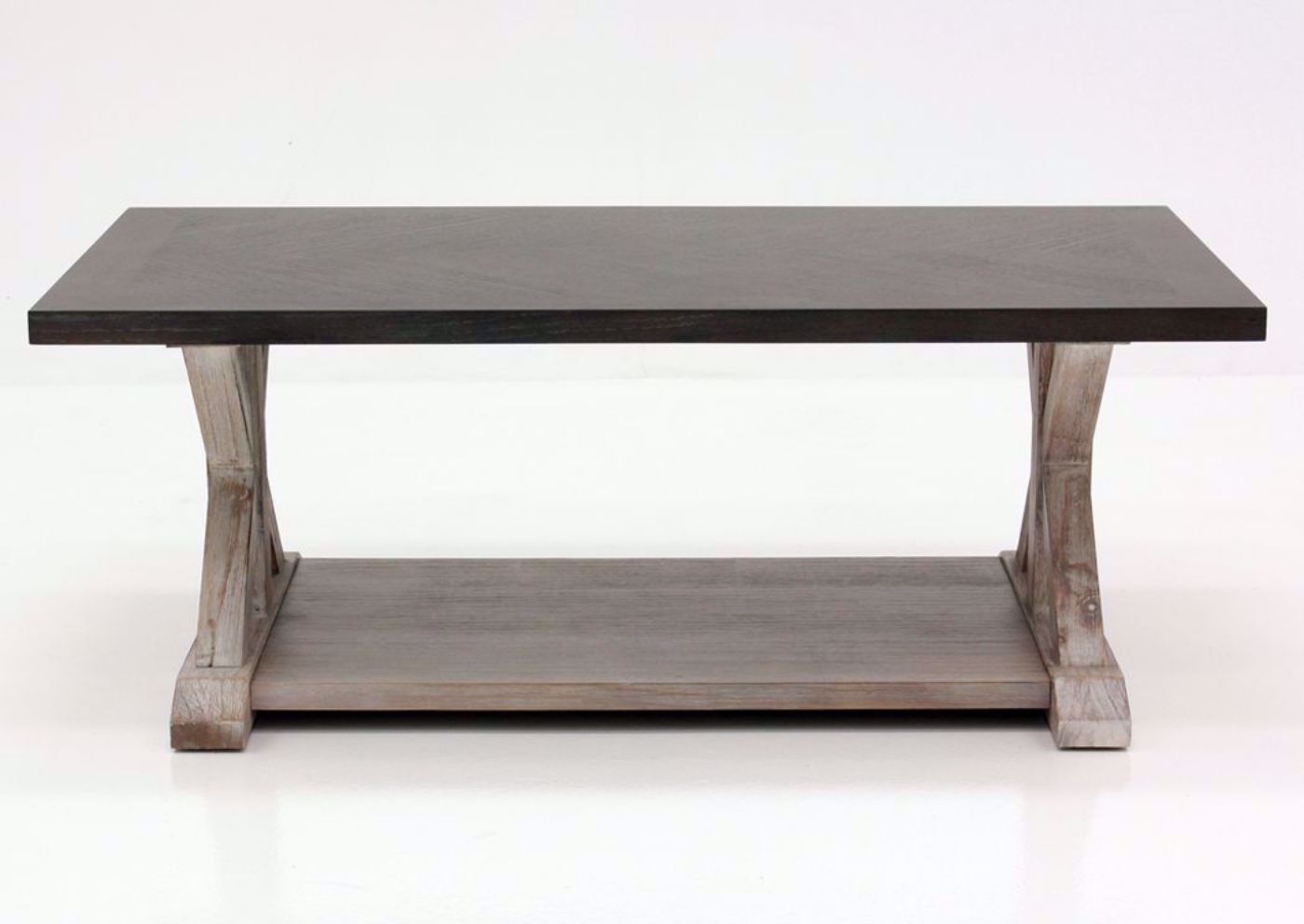 Brown Jefferson Coffee Table Facing Front | Home Furniture Plus Mattress