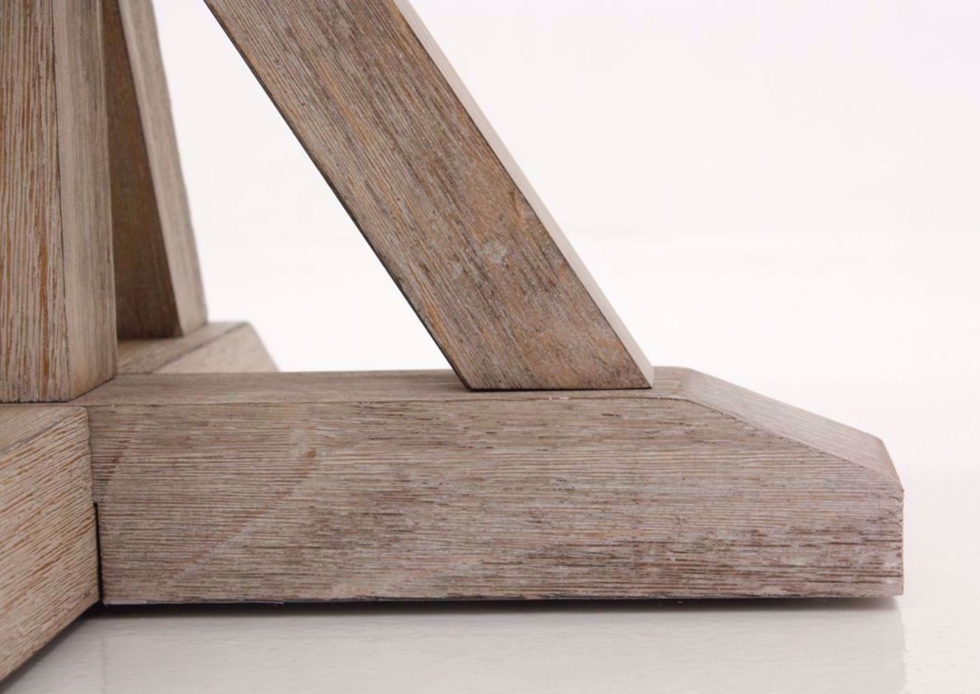 Brown Jefferson Square End Table Showing the Foot Detail | Home Furniture Plus Mattress