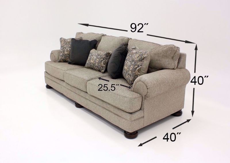 Tan Kananwood Sleeper Sofa by Ashley Furniture Dimensions | Home Furniture Plus Mattress