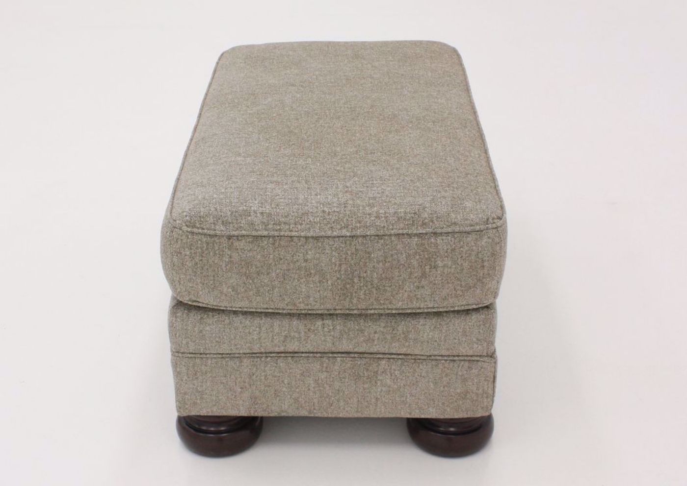 Tan Kananwood Ottoman by Ashley Furniture Side View | Home Furniture Plus Mattress