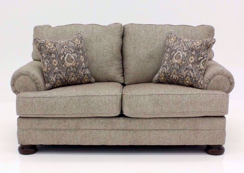 Tan Kananwood Loveseat by Ashley Furniture Facing Front | Home Furniture Plus Bedding