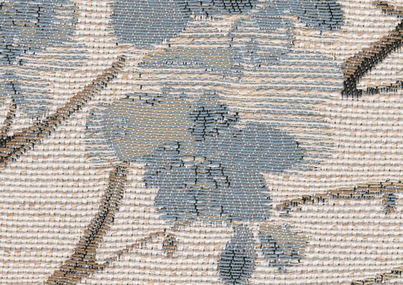 Off White Meggett Sofa by Ashley Furniture Showing the Floral Accent Pillow Upholstery | Home Furniture Plus Mattress