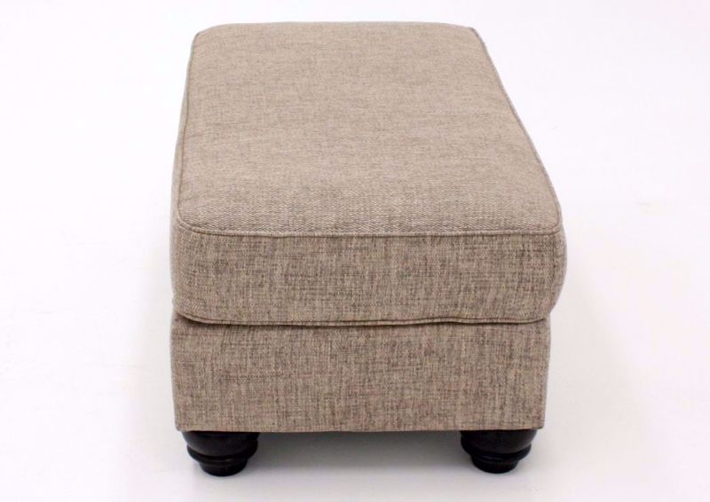 Light Brown Reardon Ottoman by Ashley Furniture showing the Side View | Home Furniture Plus Mattress