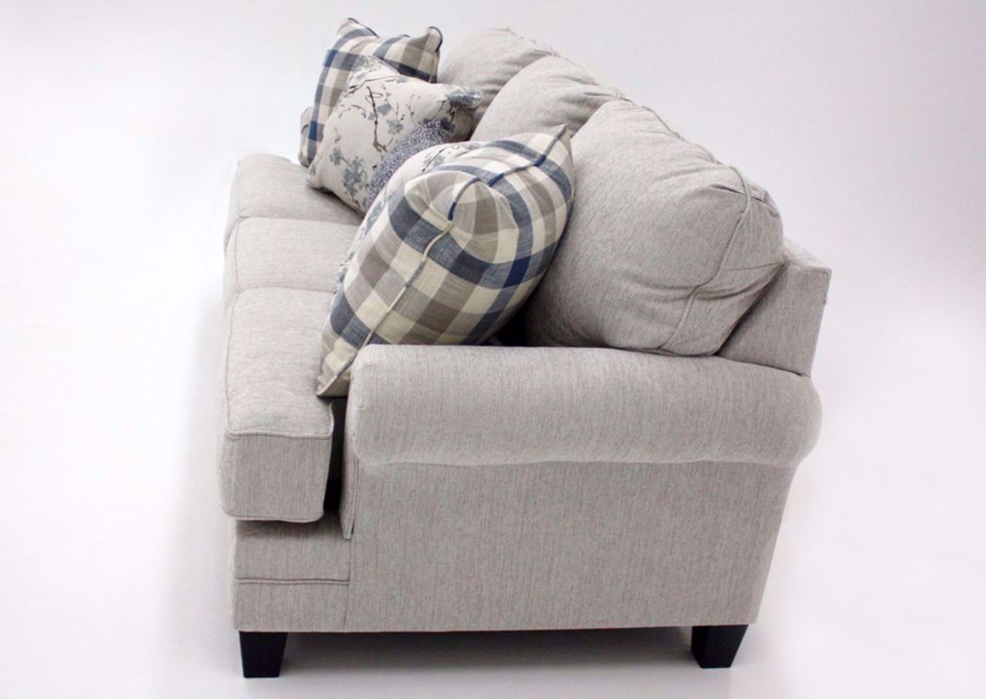 Off White Meggett Sofa by Ashley Furniture Showing the Side View | Home Furniture Plus Mattress